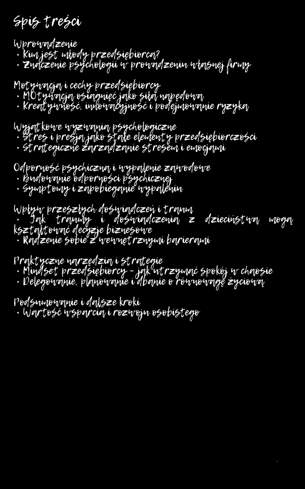 Psychologia Młodego Przedsiębiorcy
