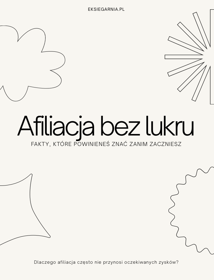 Afliliacja bez lukru - Ebook
